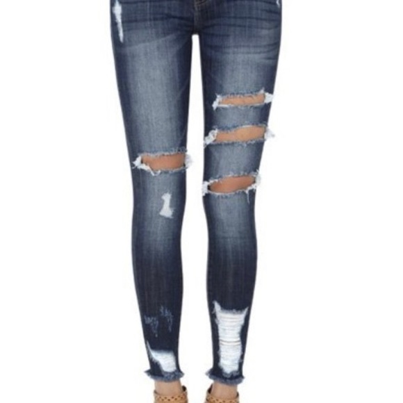 Mid Rise Ankle Skinny Jean - Picture 2 of 4